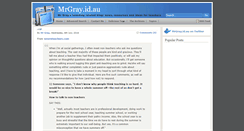 Desktop Screenshot of mrgray.id.au